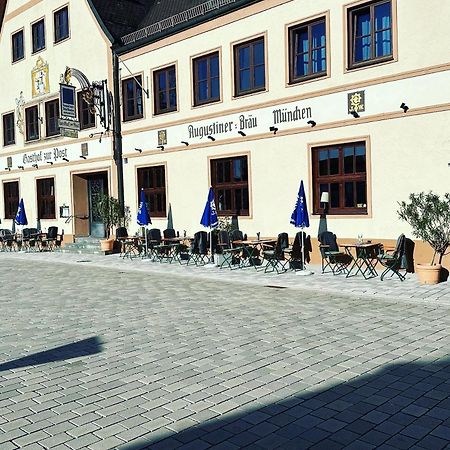 Gasthof Zur Post Wolnzach Eksteriør billede